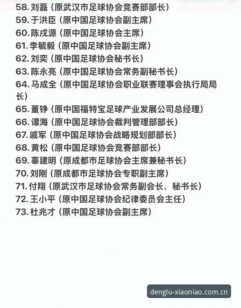 中国足协第三批禁足名单最新动态：17人终身禁赛，48人受罚，行业整顿持续深化